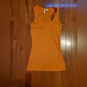 Orange racerback tank top